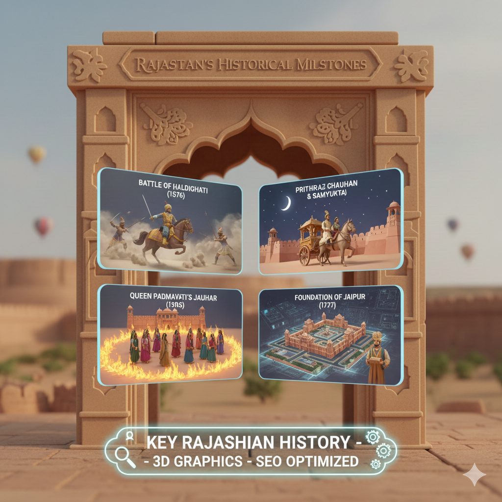 Rajasthan ki mahatvpurn aitihasik ghatnayen