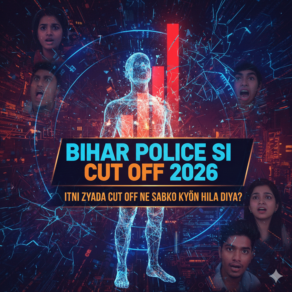 Bihar Police SI Cut Off 2026 itni zyada kyun gayi, category wise expected cut off, paper level aur competition ka full analysis Hindi me.