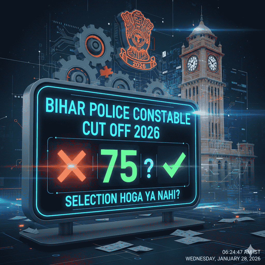 Bihar Police Constable Cut Off 2026 75 Number Selection Status Category Wise
