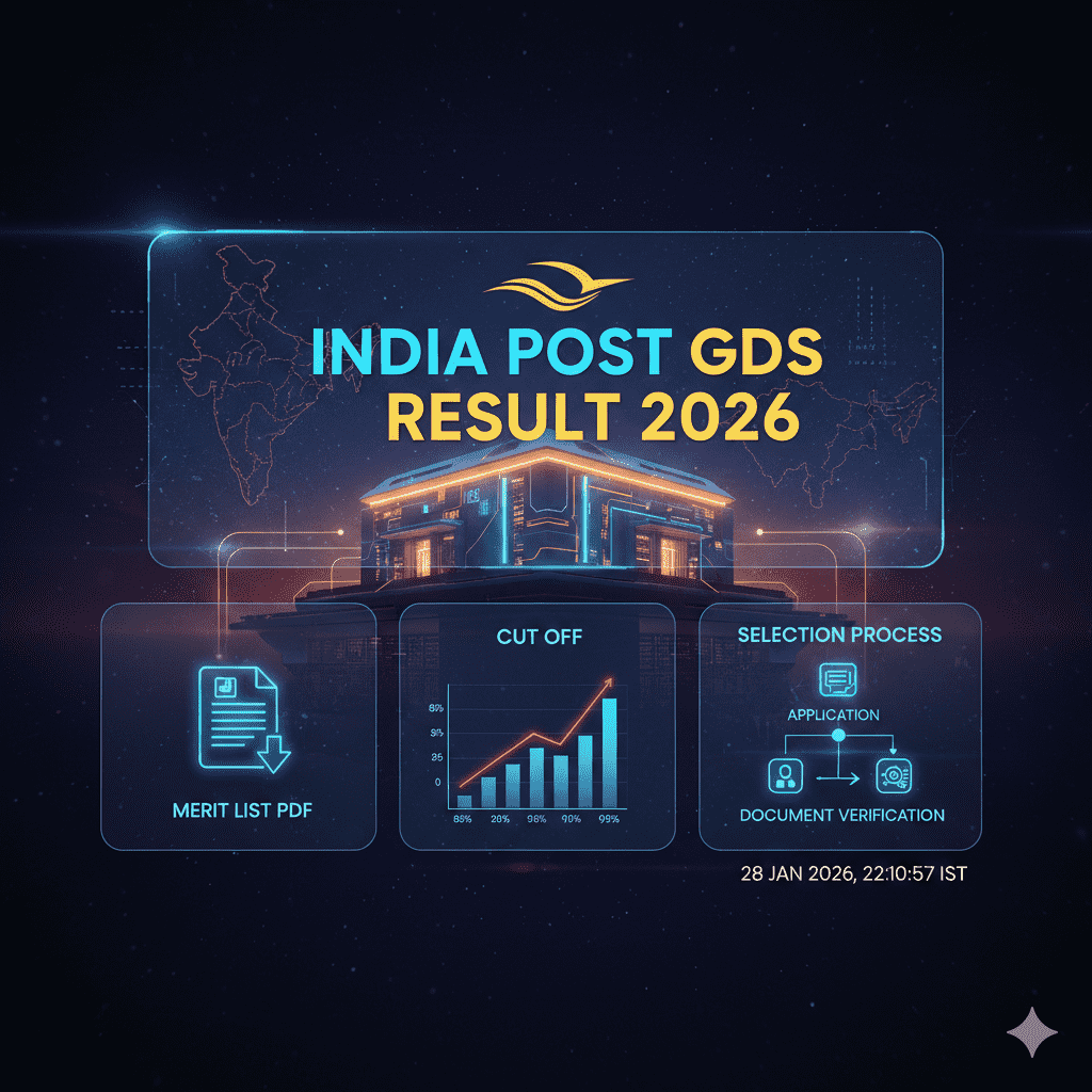 India Post GDS Result 2026 Merit List PDF Cut Off Selection Process