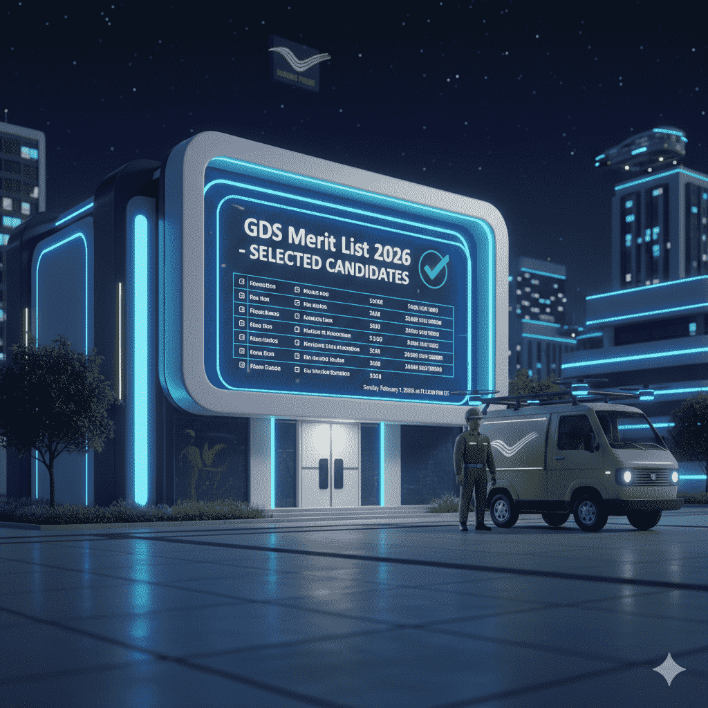 GDS Merit List 2026 PDF Download – Gramin Dak Sevak Selected Candidates List Check Online