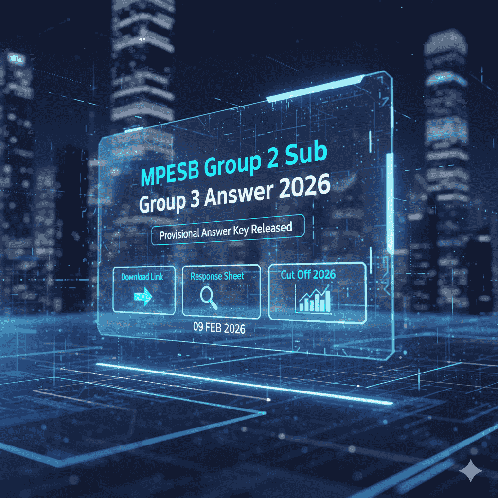 MPESB Group 2 Sub Group 3 Answer Key 2026 PDF download link official website, MPESB response sheet and objection form details