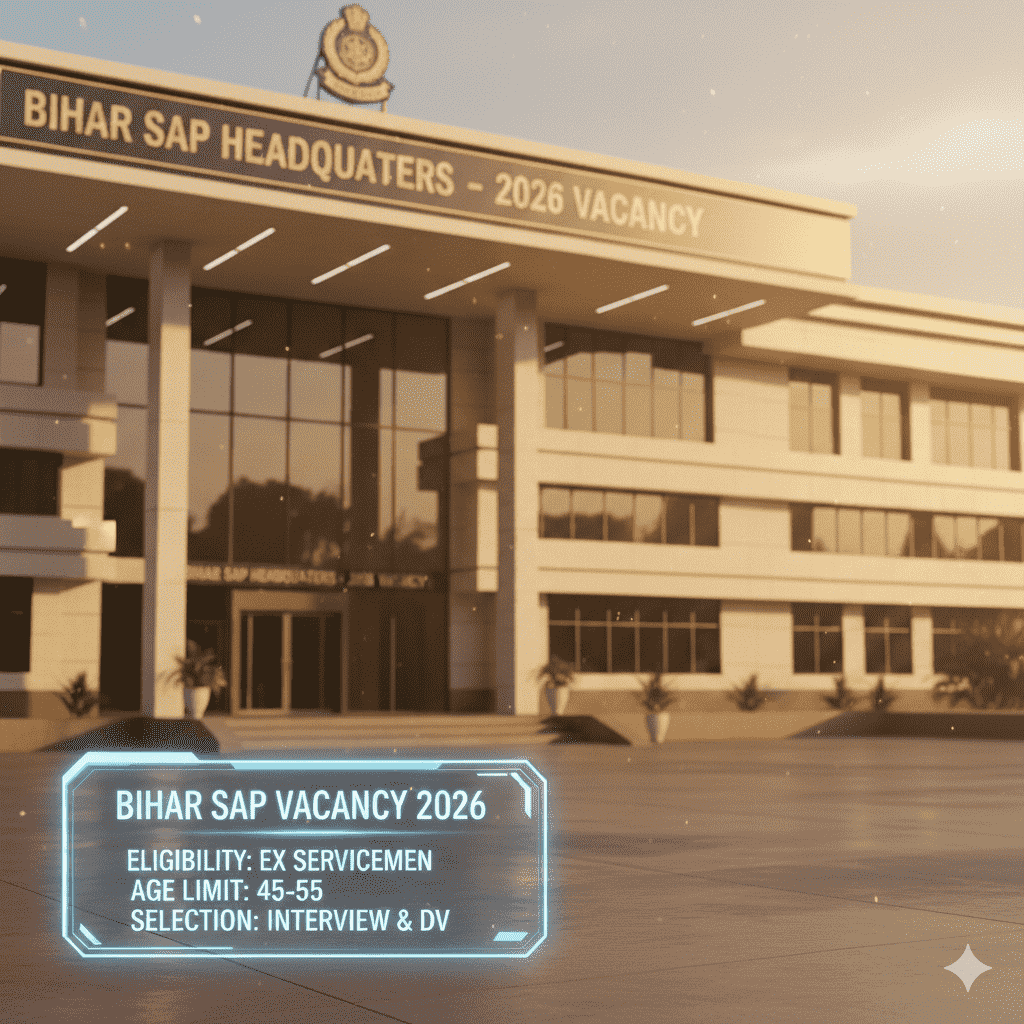 Bihar SAP Vacancy 2026 Notification PDF download and apply online form details