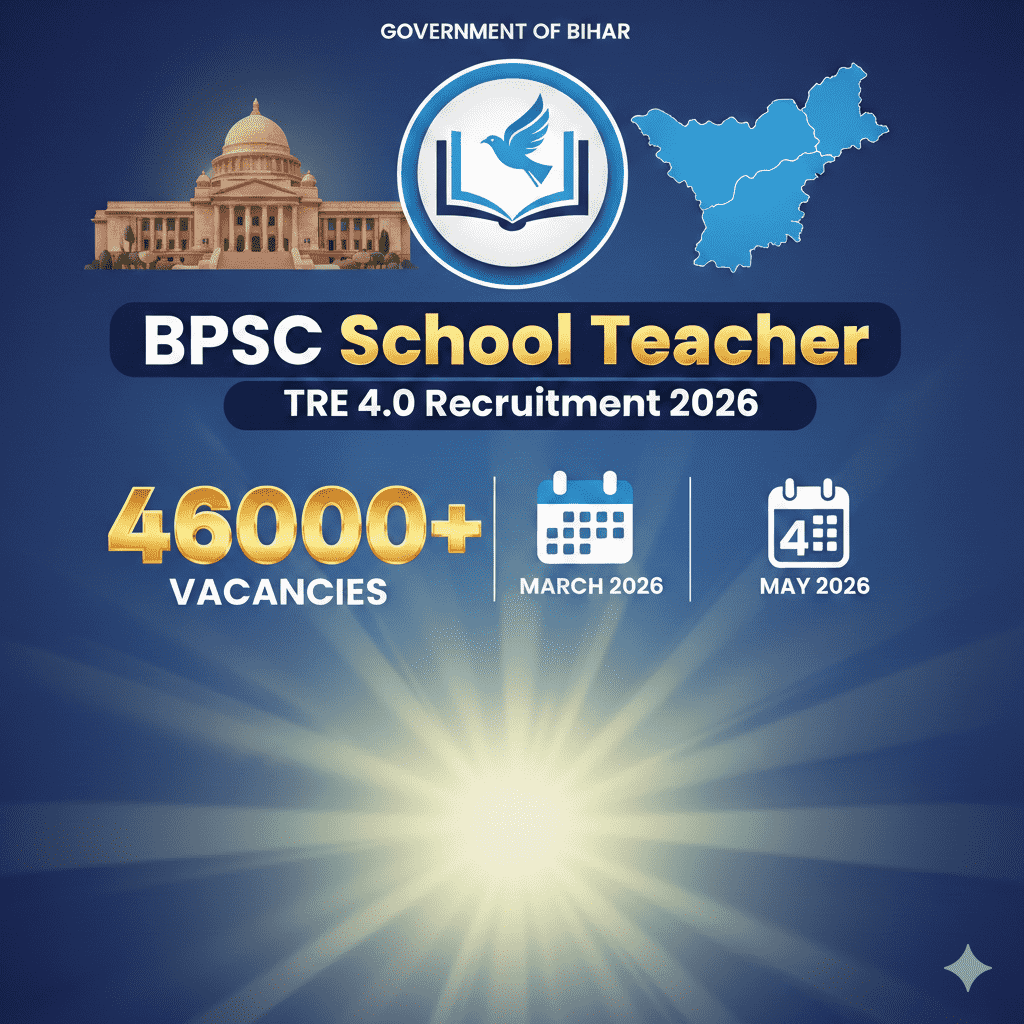 BPSC School Teacher TRE 4.0 Recruitment 2026 Notification, Vacancy Details, Apply Online Form