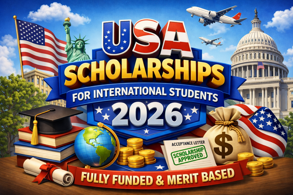 USA Scholarships for International Students 2026 fully funded and merit based programs