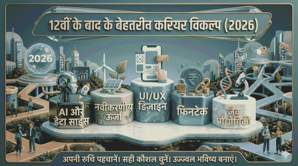 Class 12 pass karne ke baad kya kare 2026 best career options after 12th science commerce arts students guide