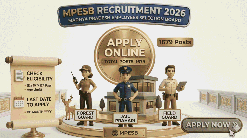MPESB Forest Guard Recruitment 2026 Notification for 1679 Post