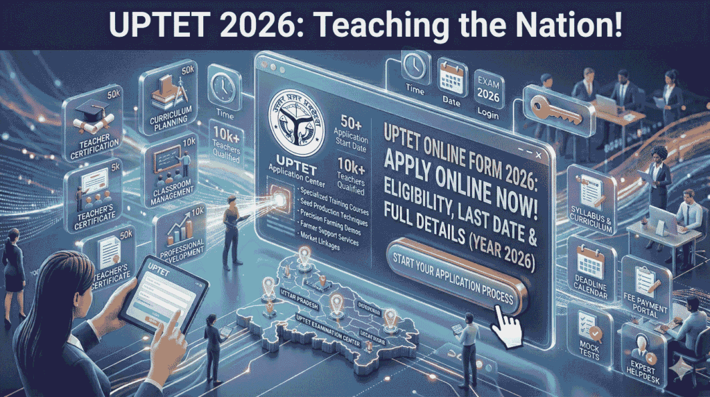 UPTET Online Form 2026 apply online process eligibility last date fees details