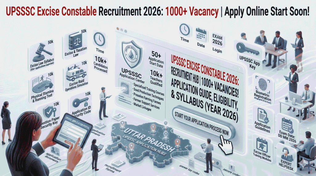 UPSSSC Excise Constable Recruitment 2026 Notification, Eligibility, Age Limit, Apply Online Details