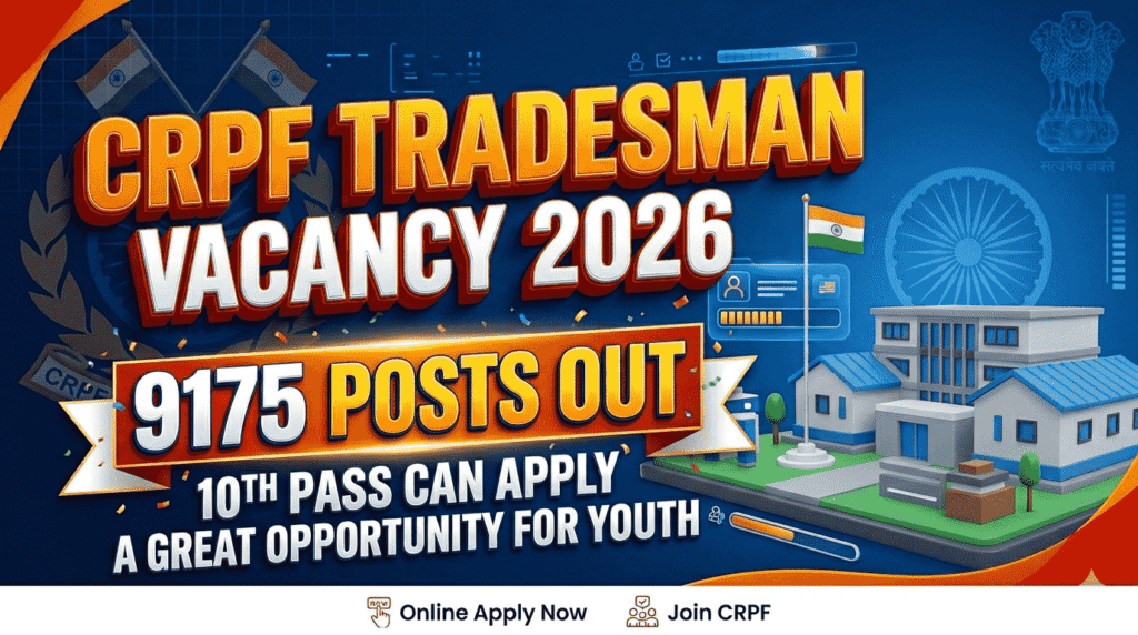 CRPF Tradesman Vacancy 2026 exam pattern PET details eligibility selection process